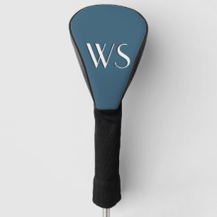 Steel Blue initialisiert Golf Headcover