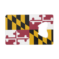 Steel Bottle Opener mit der Flagge von Maryland, U
