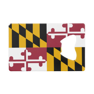 Steel Bottle Opener mit der Flagge von Maryland, U Geldbeutel Flaschenöffner