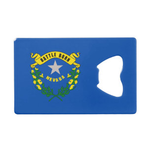 Steel Bottle Opener mit der Flagge von Nevada, USA Geldbeutel Flaschenöffner