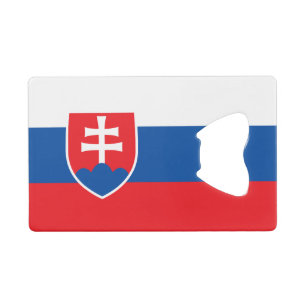 Steel Bottle Opener mit Flagge der Slowakei Geldbeutel Flaschenöffner