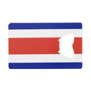 Steel Bottle Opener mit Flagge von Costa Rica Geldbeutel Flaschenöffner