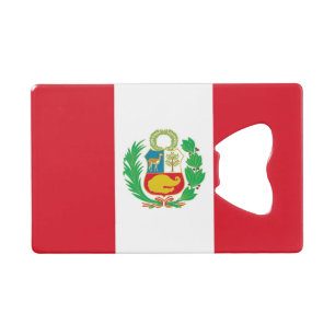 Steel Bottle Opener mit Flagge von Peru Geldbeutel Flaschenöffner