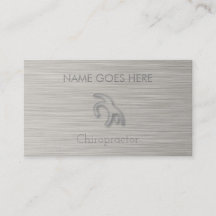 "Steel" Chiropraktor Business Cards