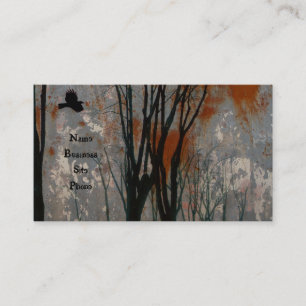 Steel Crow Art Grunge Visitenkarte