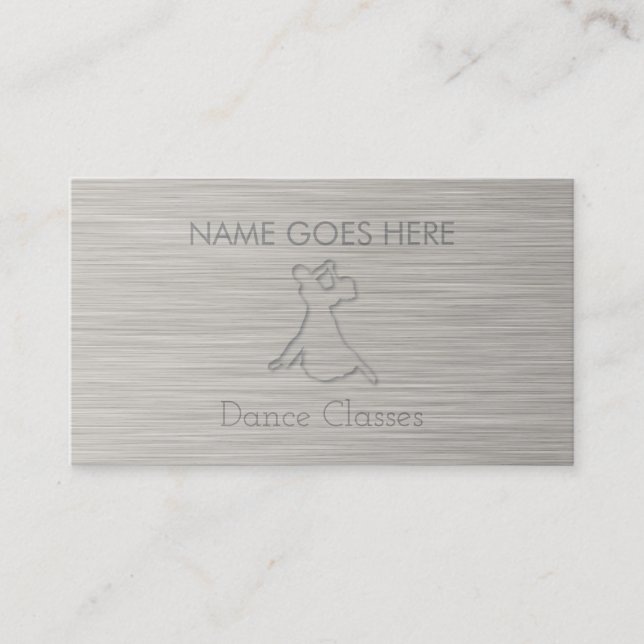 "Steel Dance Business Cards" Visitenkarte (Vorderseite)