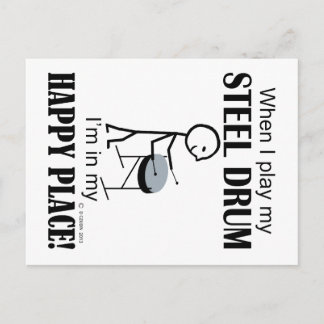 Steel Drum Happy Place Postkarte