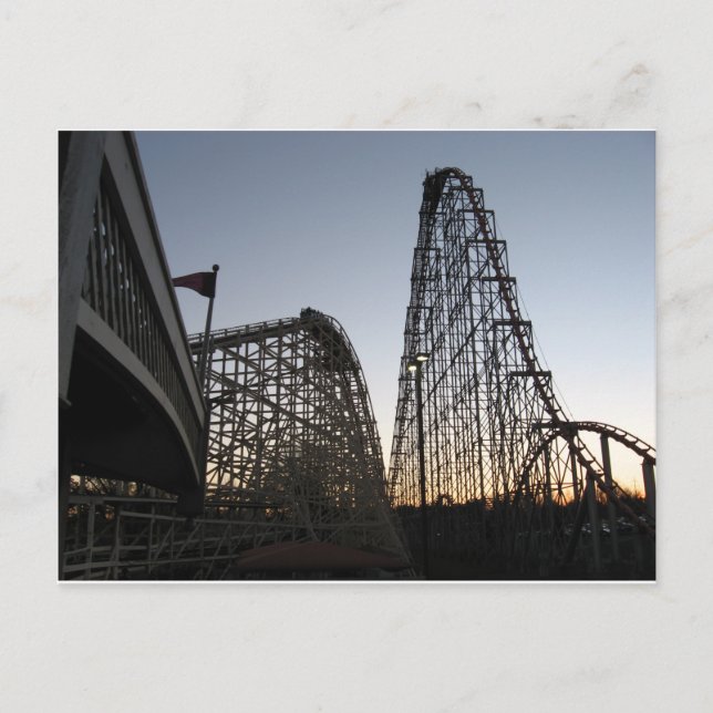 Steel Force und Thunderhawk Dorney Park Postkarte (Vorderseite)