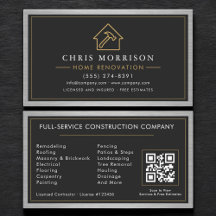 Steel Home Renovation Black QR Code