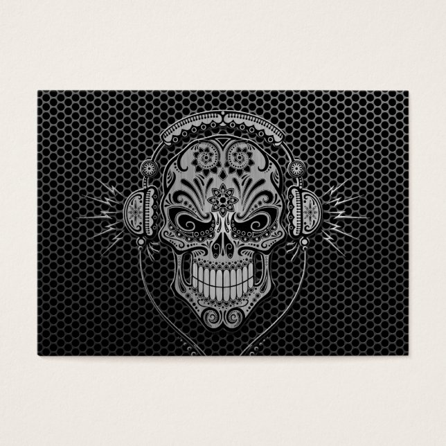 Steel Mesh DJ Sugar Skull (Vorderseite)