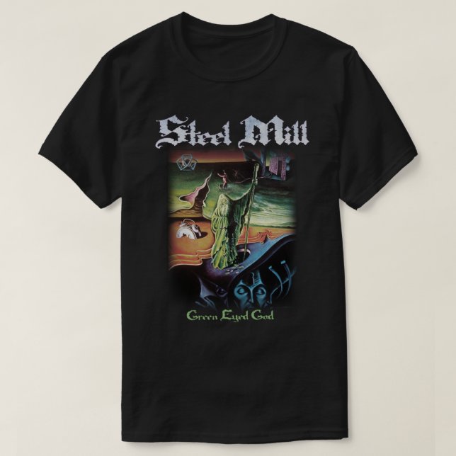 Steel Mill Green Mit Augen Gottes Shirt! Wesentlic T-Shirt (Design vorne)