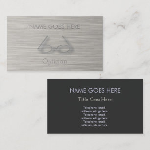 "Steel" Optician Business Cards Visitenkarte