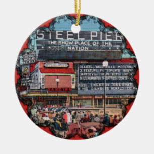 Steel Pier - Atlantic City viktorianisches Ornamen Keramikornament