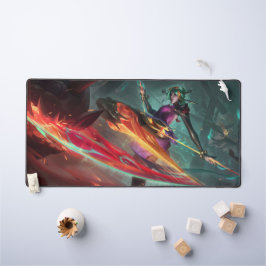 Steel Shadow Gaming Desk Mat | Assassin-Ästhetik Schreibtischunterlage