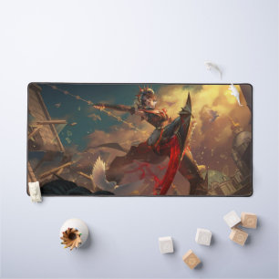 Steel Shadow Gaming Desk Mat   Assassin-Ästhetik Schreibtischunterlage