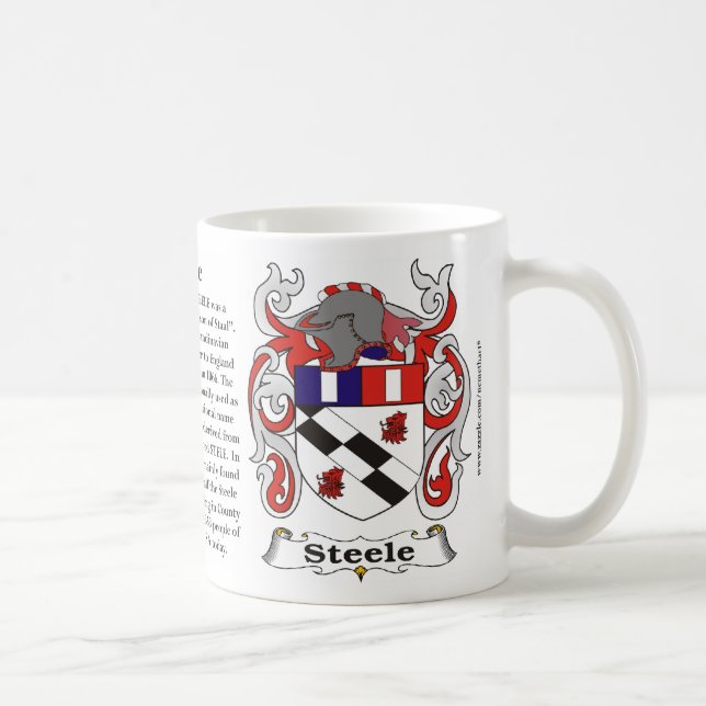 Steele Familien-Wappen Tasse (Rechts)