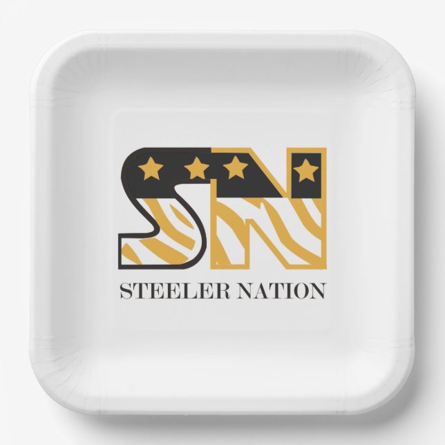Steeler Nation Party Plate Pappteller (Vorderseite)