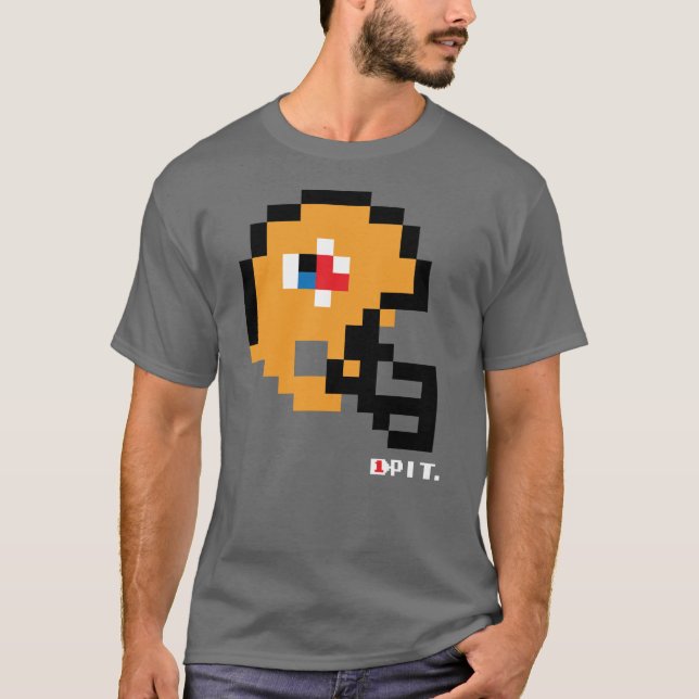 Steelers Alternate Tecmo Bowl Helmet T - Shirt (Vorderseite)
