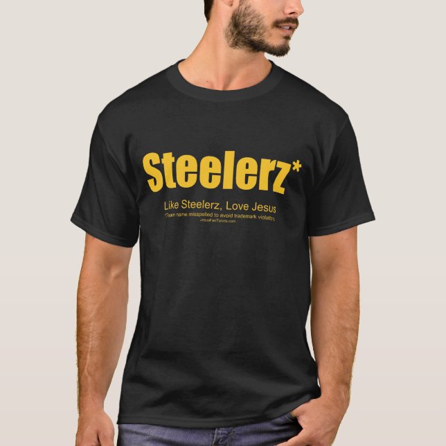 Steelerz/Jesus-Fan T-Shirt (Vorderseite)