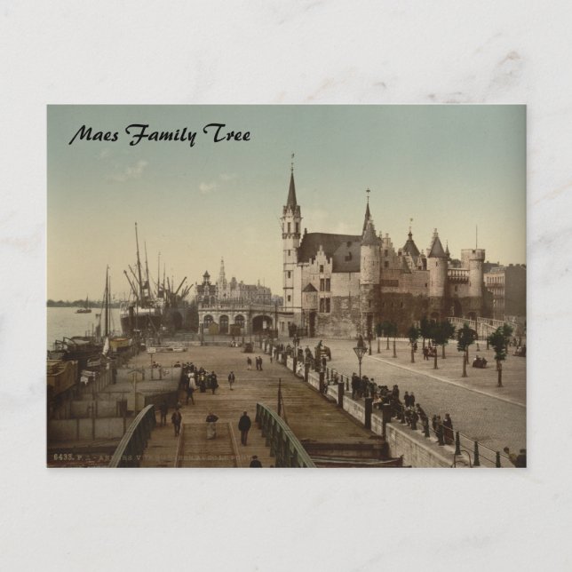 Steen, Antwerpen, Belgien Postkarte (Vorderseite)
