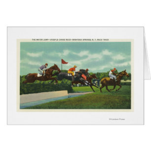 Steeple Chase Water Jump auf Rennstrecke