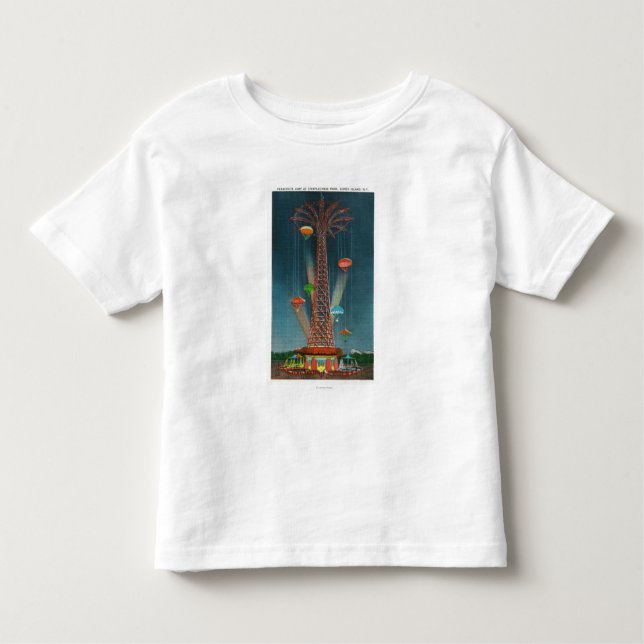 Steeplechase-Park-Fallschirmabsprungs-Ansicht Kleinkind T-shirt (Vorderseite)