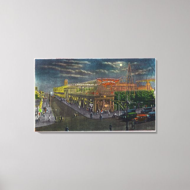 Steeplechase Park Surf Ave bis Broadway Leinwanddruck (Vorderseite)