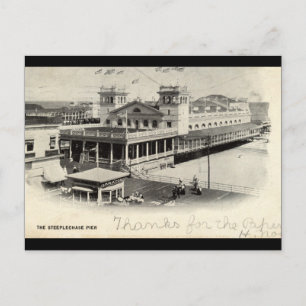 Steeplechase Pier Atlantic City Vintage 1904 Postkarte