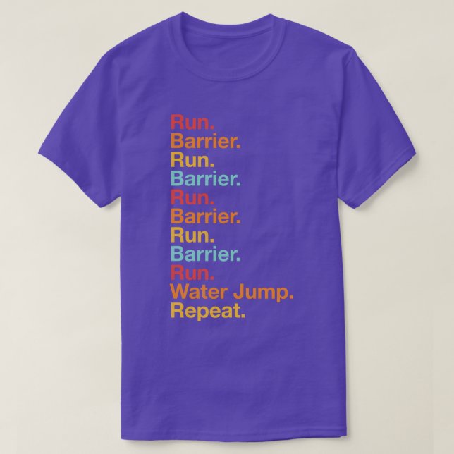 Steeplechase Run Track and Field 3000m Steeplechas T-Shirt (Design vorne)