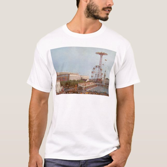 Steeplechase-Vergnügungspark, Coney Island NY T-Shirt (Vorderseite)