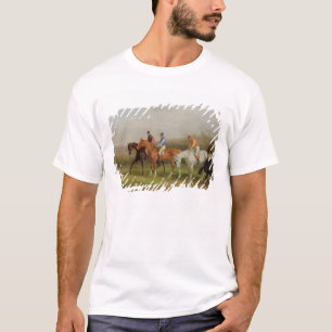 Steeplechasing: Beim Anfang (Öl auf Leinwand) T-Shirt
