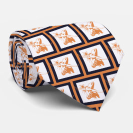 Steer Longhorn Steer Team Mascot Football Necktie Krawatte
