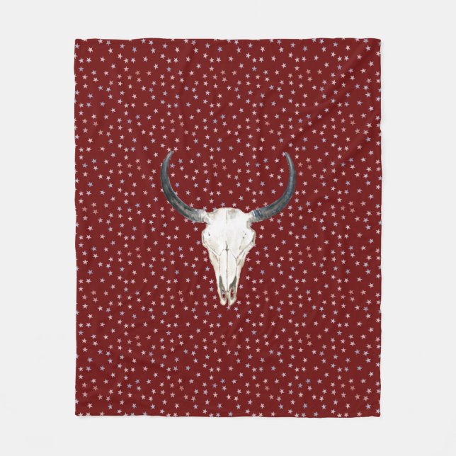 Steer & Stars Fleecedecke (Vorderseite)