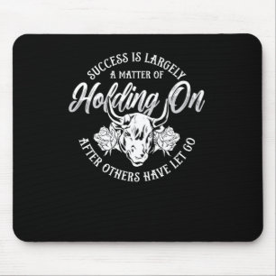 Steer Wrestling Erfolg ist größtenteils eine Pferd Mousepad