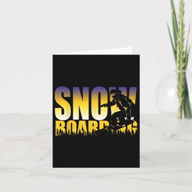 Steezy Snowboarding Gnarly-Geschenk Karte (Vorderseite)