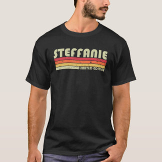 STEFFANIE Name Personalisiert Retro Vintag 80er 90 T-Shirt