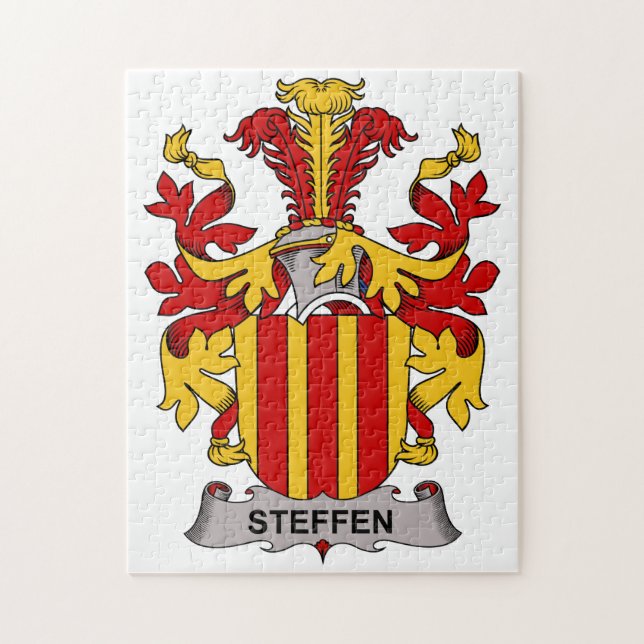 Steffen-Familienwappen Puzzle (Vertikal)