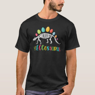 Steggosaurus Dinosaur Polka Dot Happy Oaster Egg S T-Shirt