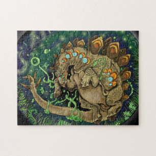 Stegosaurous Dinosaurier Art Puzzle