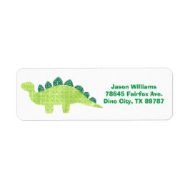 Stegosaurus-Adressetikett