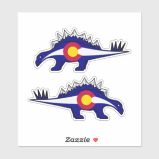 Stegosaurus Colorado Rocky Mountains Aufkleber
