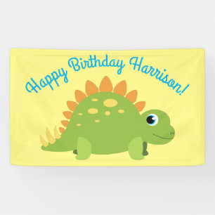 Stegosaurus Dinosaur Geburtstagsparty Banner