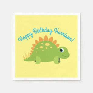 Stegosaurus Dinosaur Geburtstagsparty Serviette