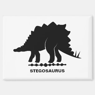 Stegosaurus-Dinosaur-Silhouette-Magnet Magnet