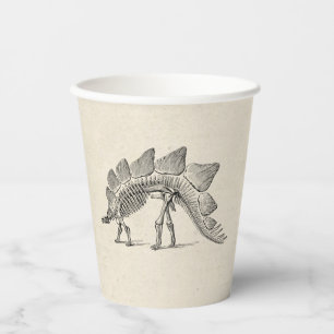 Stegosaurus Dinosaur Skeleton Fossil Pappbecher