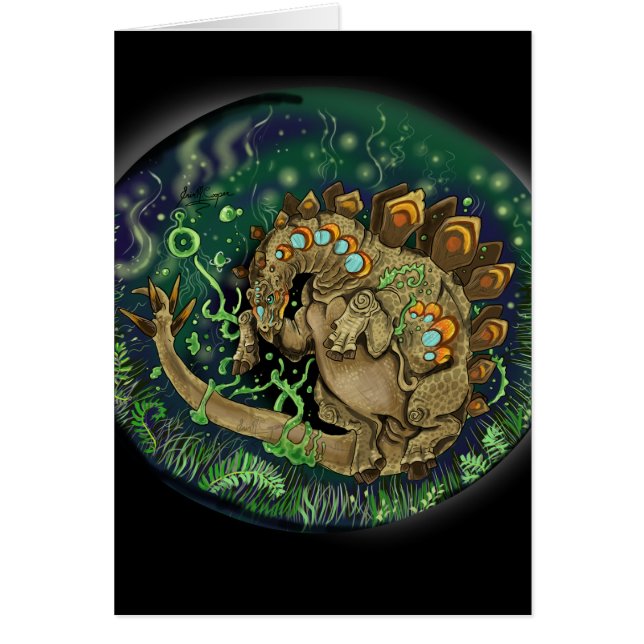 Stegosaurus Dinosaurier Art (Vorne)