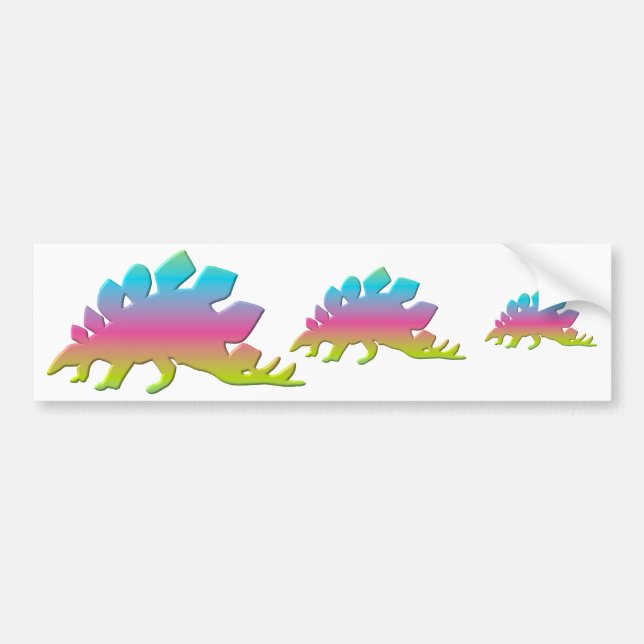 Stegosaurus-Dinosaurier Autoaufkleber (Vorne)