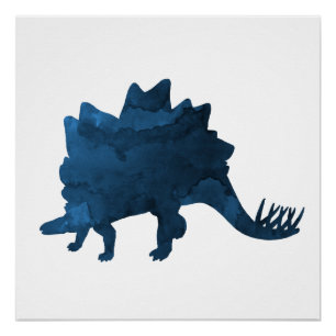 Stegosaurus Dinosaurier Kunst Poster