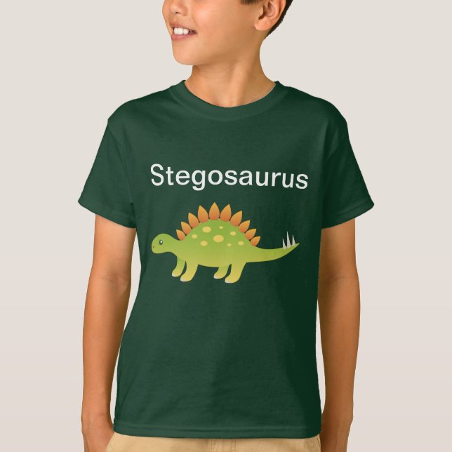 Stegosaurus-Dinosaurier-T - Shirt (Vorderseite)