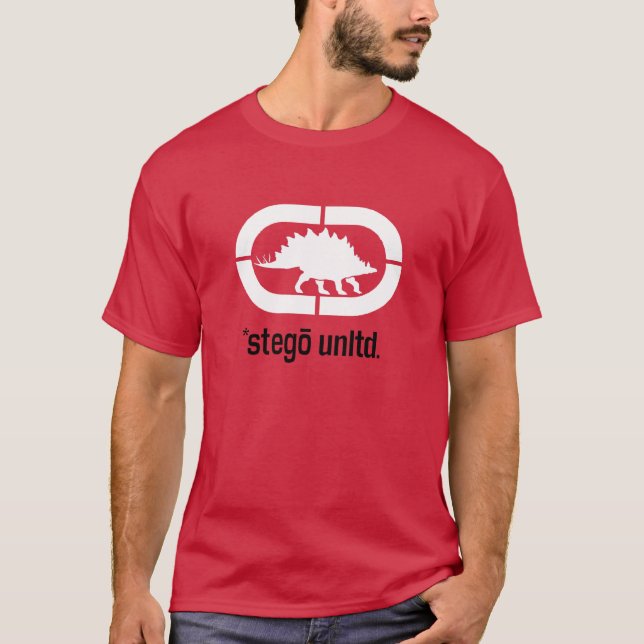 Stegosaurus ecko Entwurf T-Shirt (Vorderseite)